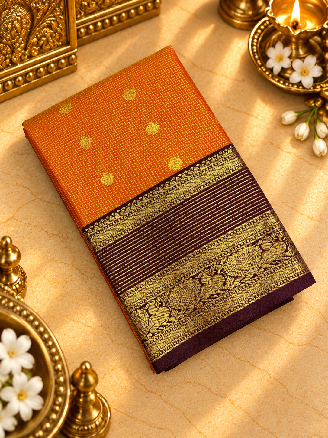 Premium Mini Kanchi Silk Saree- RF1362