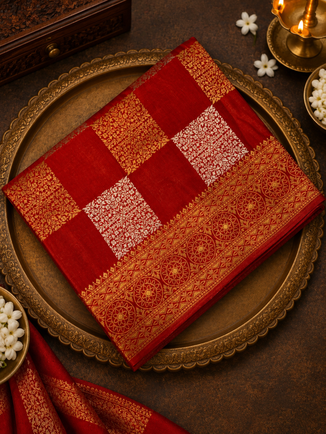Premium Designer Chinnon Silk Saree -902375