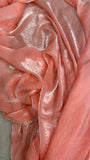 Premium Fendicrush Saree- Peach