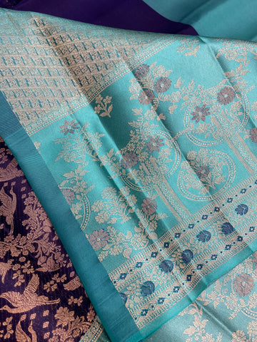 Pure Zari Handloom Kanjeevaram Silk Mark Certified Saree