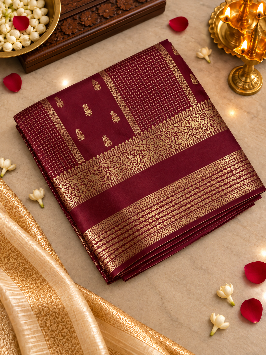 Pure Mix Crepe Mysore Silk Saree - 902033