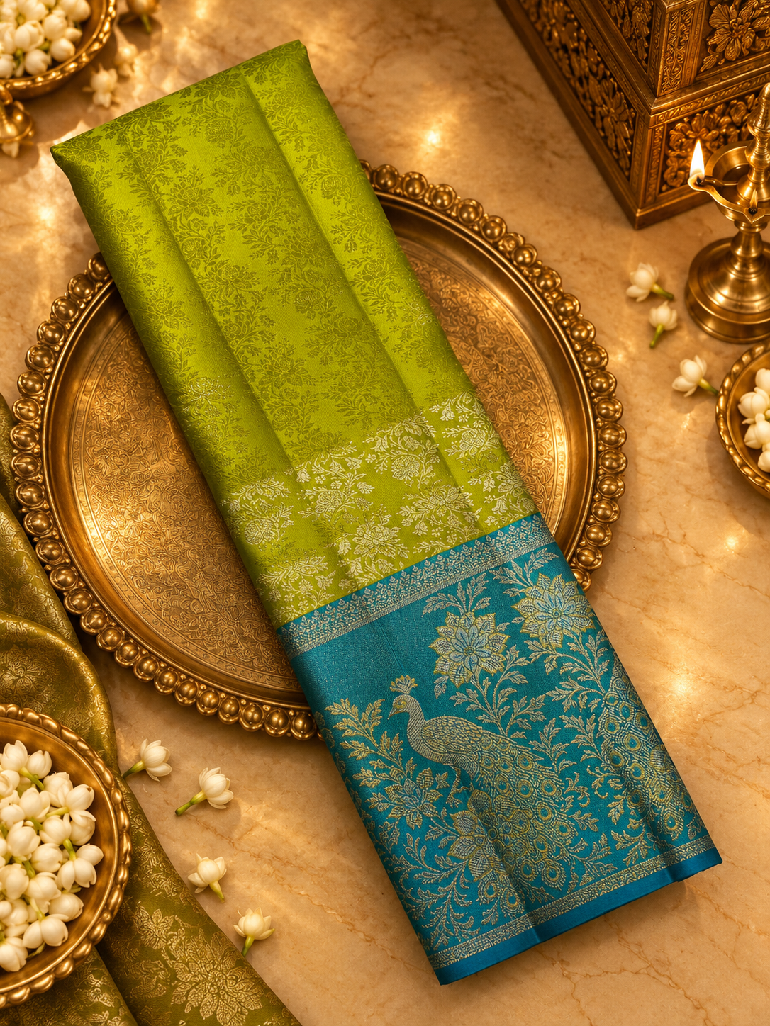 Pure Kanjeevaram Silk Saree- Silk mark certified- PS2365