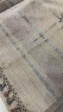 Premium tussar saree with zari embroidery