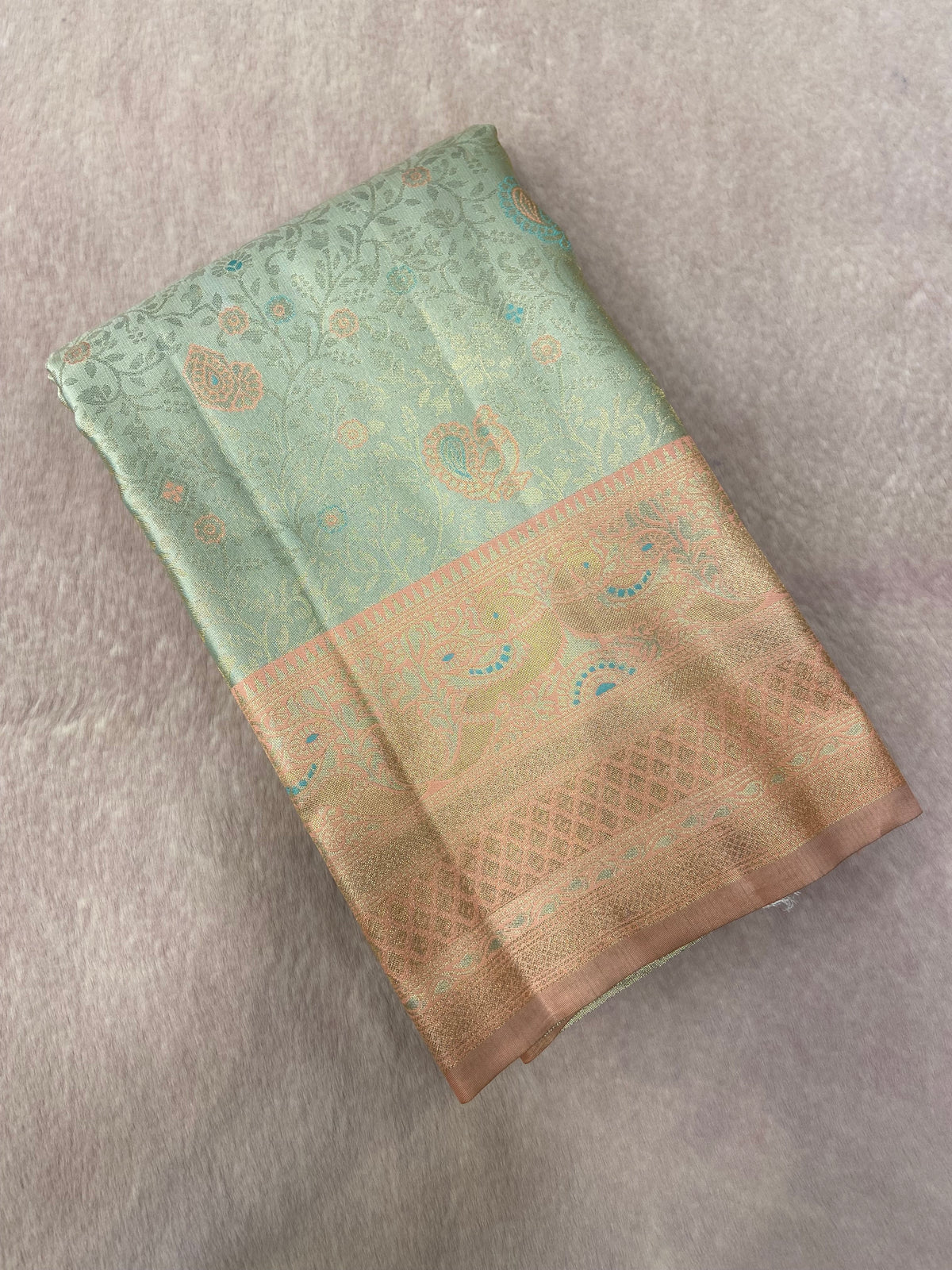 Bridal Semi Tissue Silk Saree