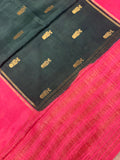 Pure  Mix Mysore Crepe Silk Saree