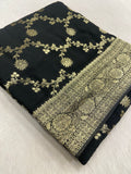 Premium Crepe Georgette Saree🖤