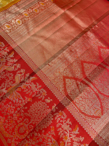 Pure Zari Handloom Kanjeevaram Silk Mark Certified Saree