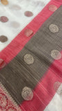 Premium Chinnon Saree With Rangkat Pallu - 902213