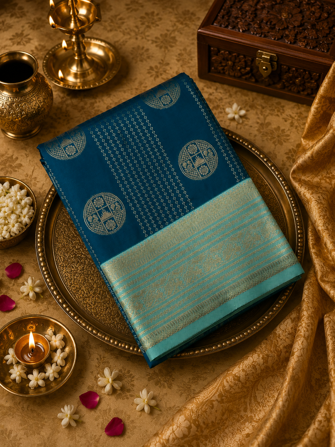 Premium Semi Kanchipuram Silk Saree✨