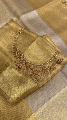 Tissue organza saree