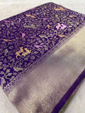 Premium Banarasi Crepe Satin Silk Saree
