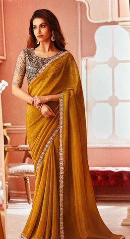 Designer cocktail saree