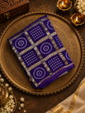 Plain body design modal silk saree with bandhini design pallu- 902263 Purple