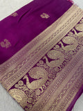 Pure Crepe Satin Silk Saree