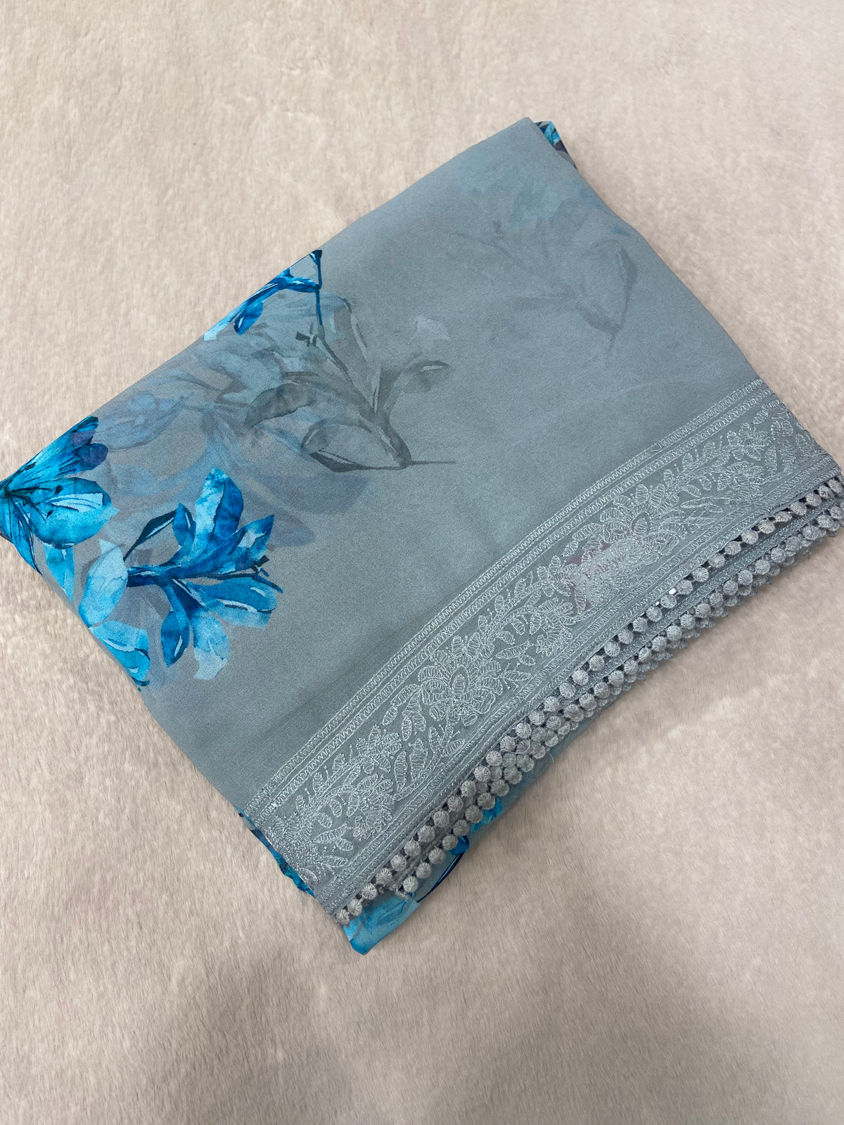 Premium Chiffon Digital Print Saree