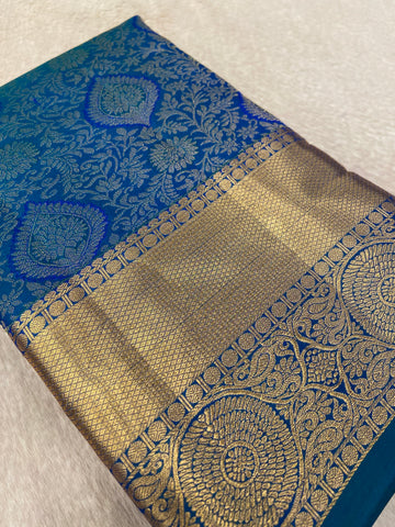 Pure Handloom Kanjeevaram Silk Mark Certified Saree