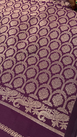 Semi Kanchipuram Silk Saree🦚💜