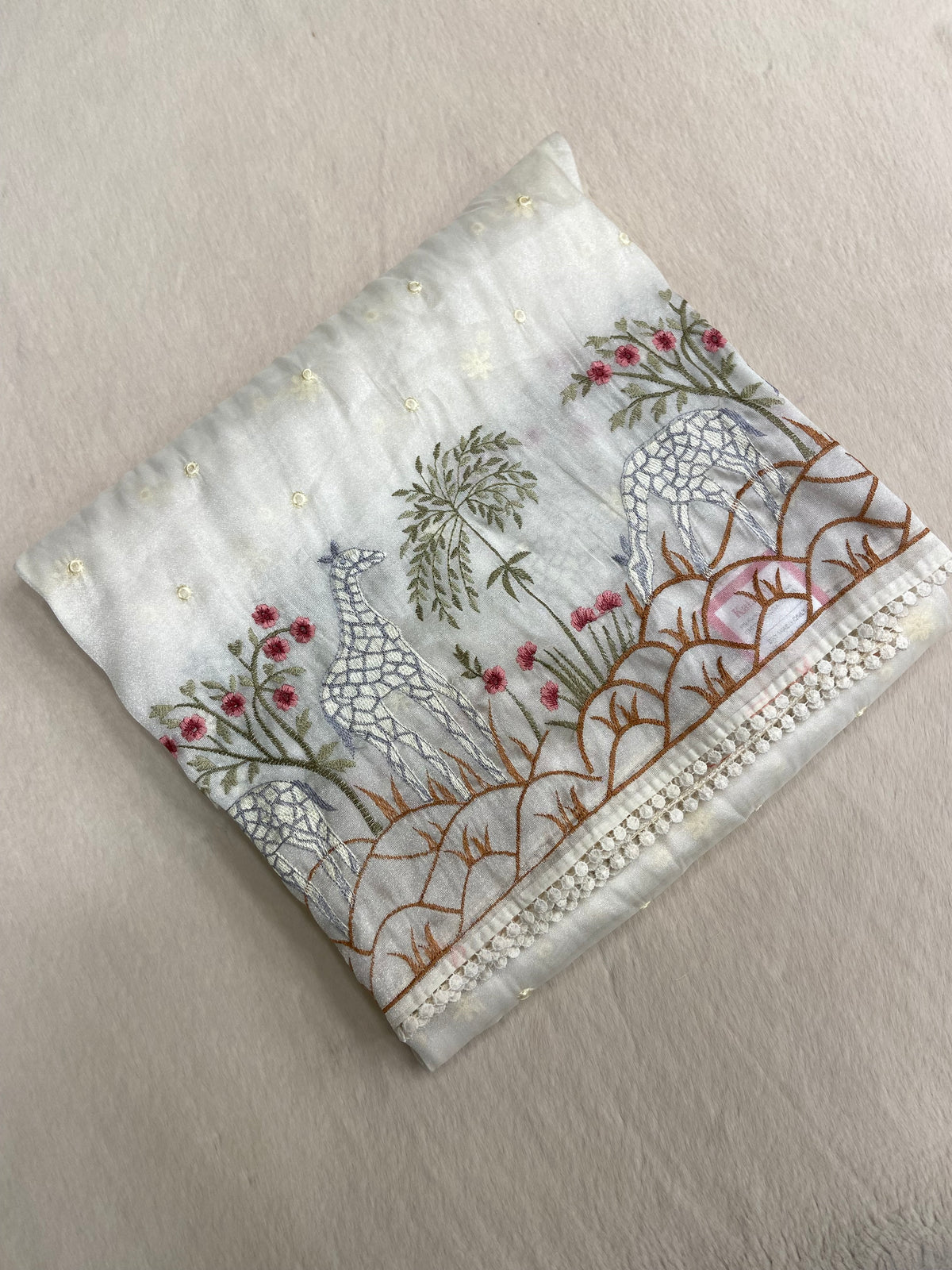 Pure tissue organza saree