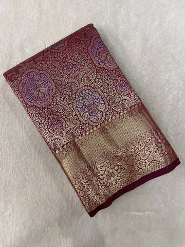 Premium Bridal Semi Kanchipuram Silk Saree