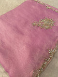 Premium Fendicrush Saree (lavender)