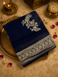 Premium Crepe Georgette Saree 💙