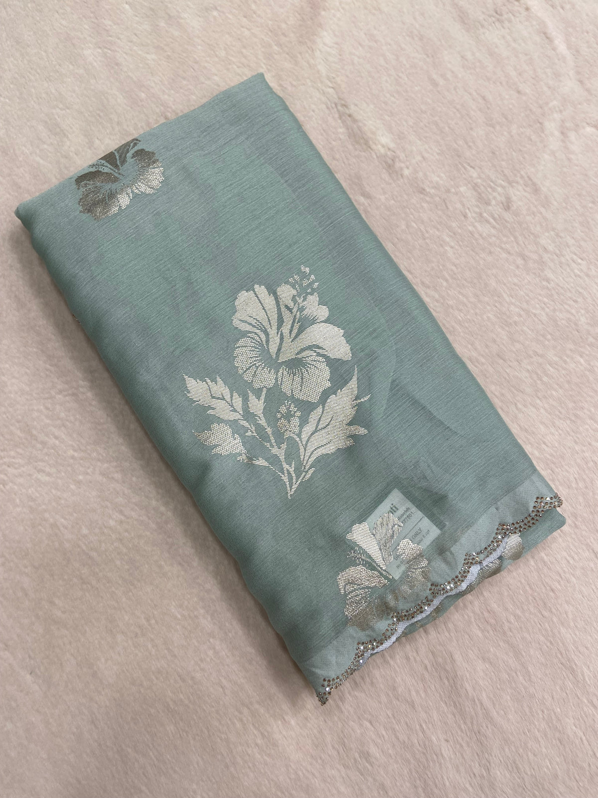 Premium Dola Silk With Border Work Saree💚