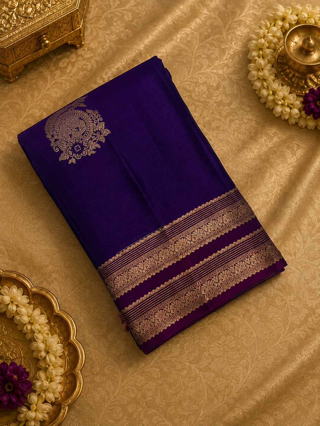 Pure Kanjeevaram Silk Saree- Silk mark certified