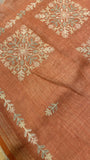 Premium Tissue Organza With Applique Work