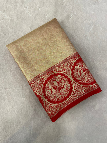 Bridal Semi Tissue Silk Saree
