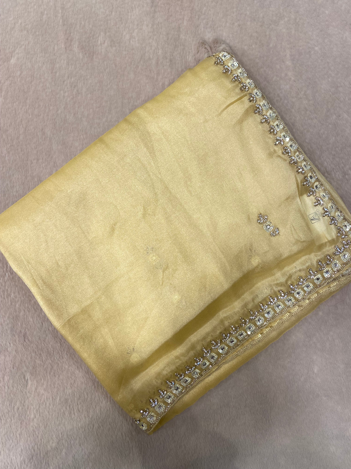 Designer cocktail organza saree