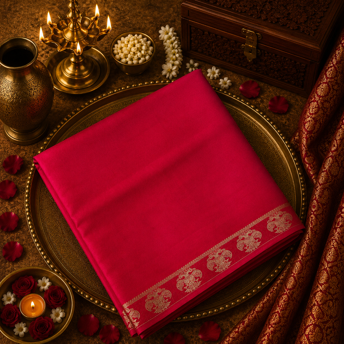 Premium Crepe Semi Mysore Silk Saree💗