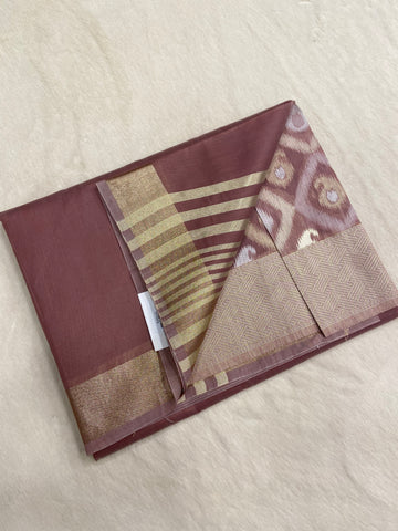 Premium soft organza with Pochampally blouse
