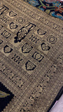 Premium Banarasi Crepe Kalamkari Saree🖤