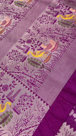 Premium Semi Mashru Silk Saree💜