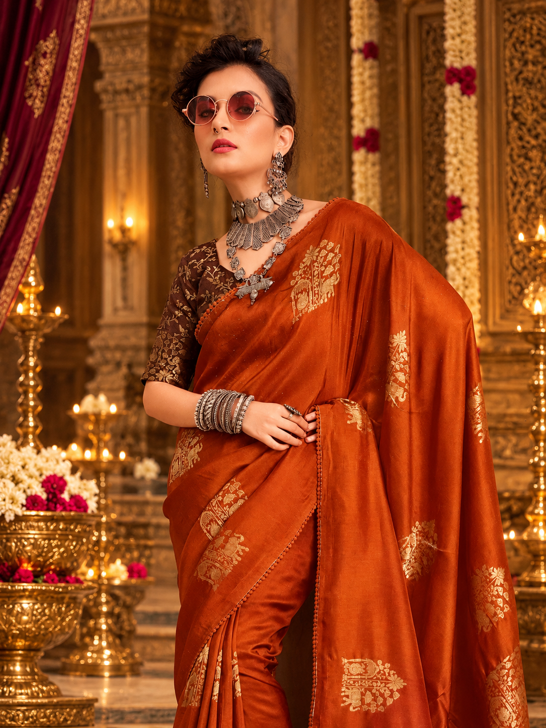 Premium Crepe Silk Saree - 902749