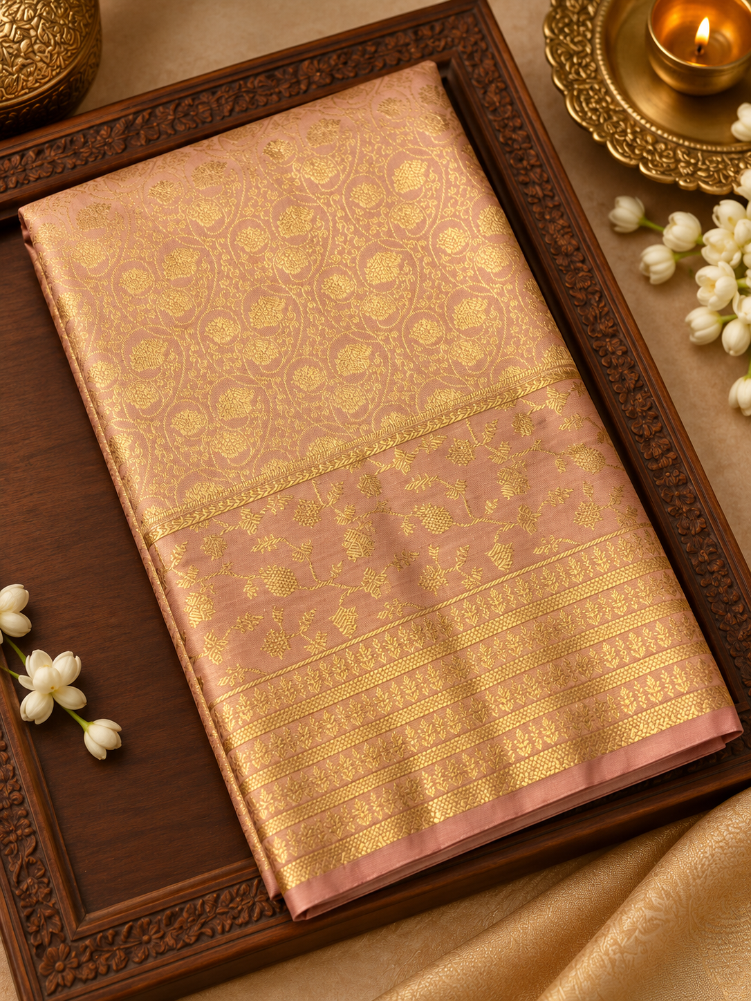 Premium Bridal Semi Kanchipuram Silk Saree