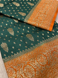 Pure mix crepe silk saree