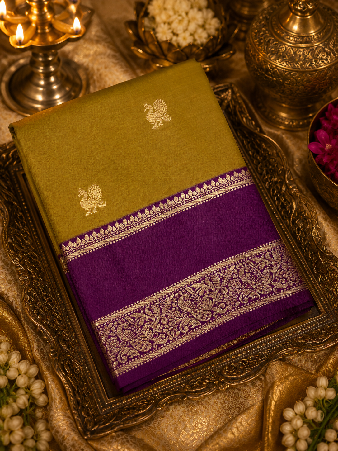 Premium Semi Kanjeevarams Silk Saree