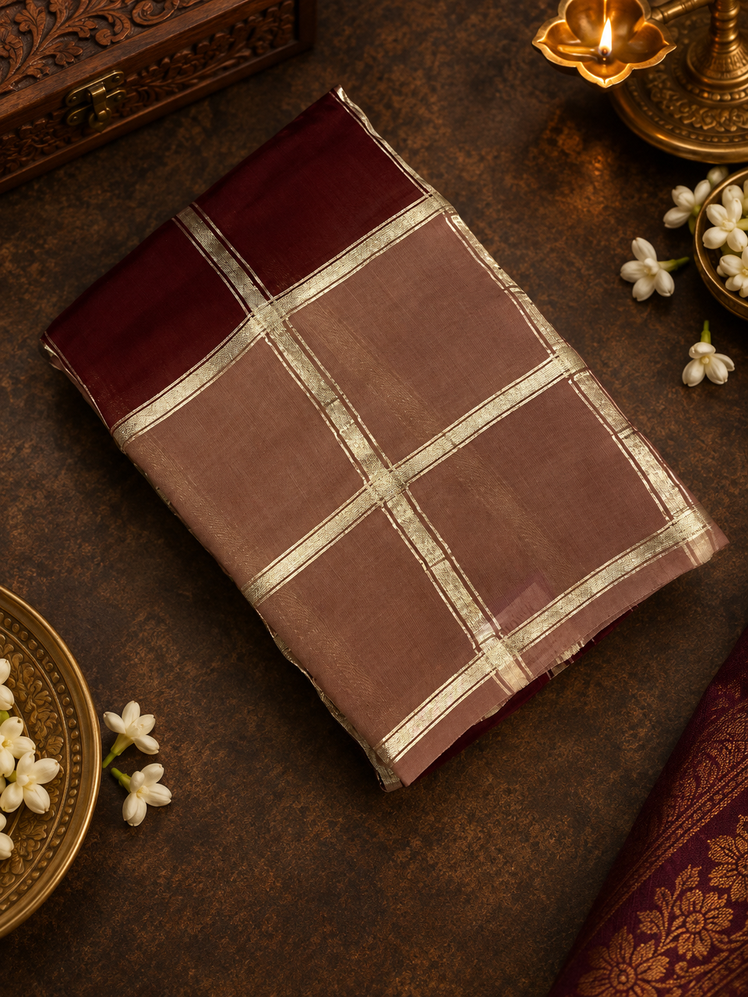Premium Semi Chanderi Saree - 902285