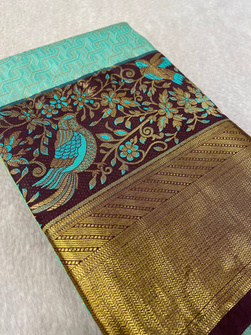 Premium Bridal Semi Kanchipuram Silk Saree