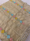 Premium Crush Organza Saree (Dark)
