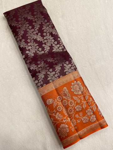 Pure Zari Handloom Kanjeevaram Silk Mark Certified Saree