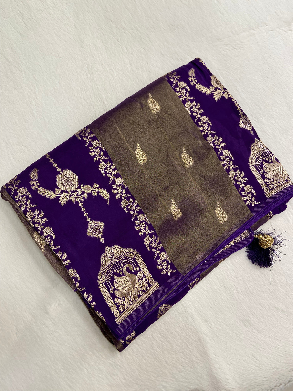 Pure Chinnon Saree