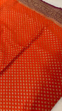 Pure crepe khaddi Banarasi saree- Silk mark certified