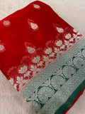 Pure Mix Chiffon Saree (Dark)- 902704