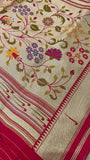 Premium Quality Tissue crepe silk in Paithani - 902691