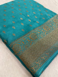 Premium Banarasi Crepe Khaddi Georgette Saree