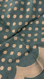 Premium Russian Silk Saree with Scalloped border