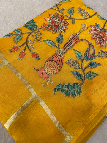 Premium Viscose Banarasi Saree With Work