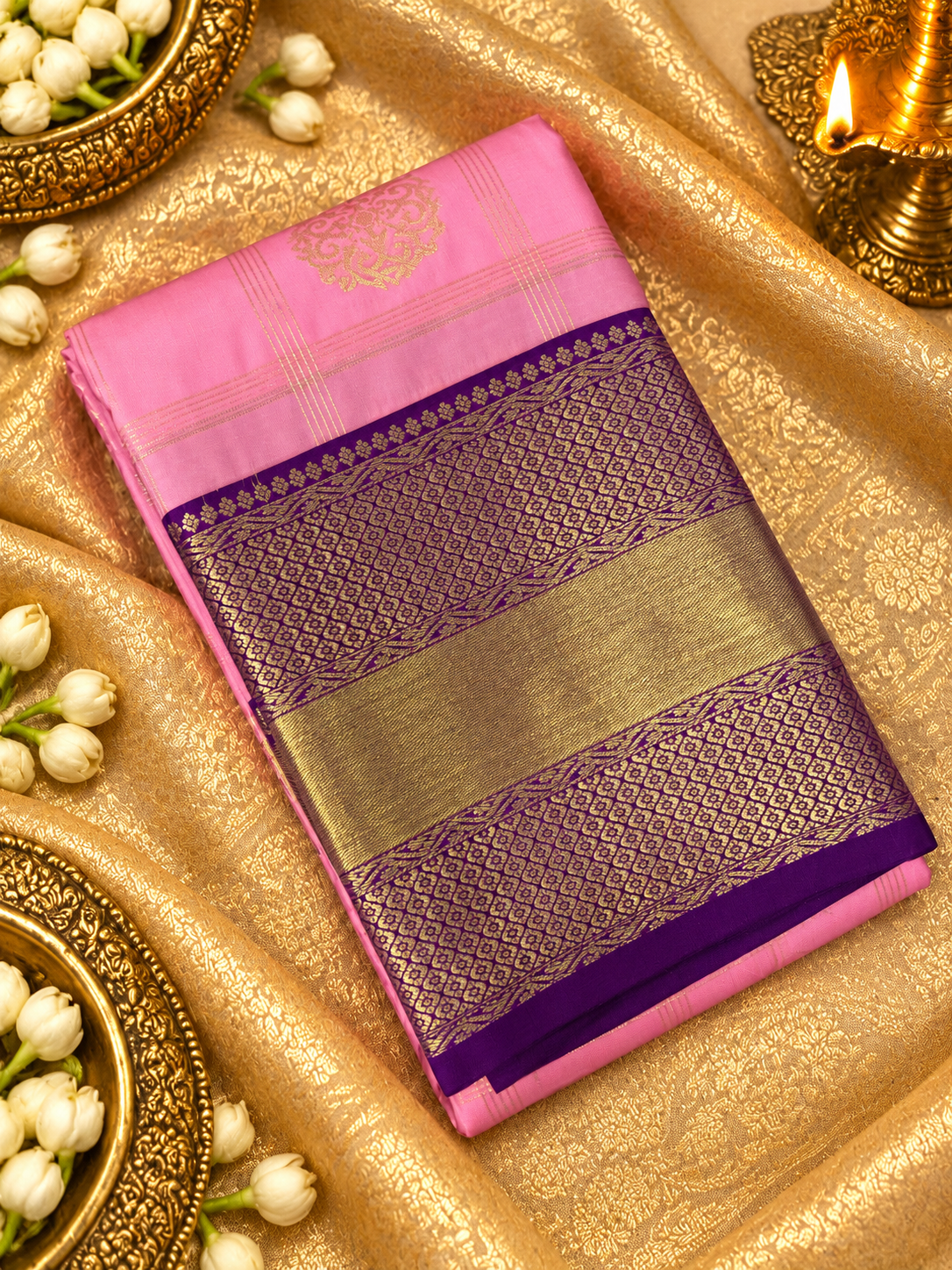 Premium Mini Kanchi Silk Saree - 902820